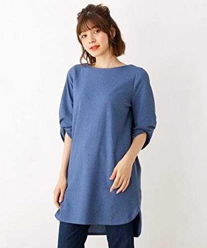 Amazon Co Jp ハッシュアッシュ Hushush ワッフルチュニックワンピース 02 M ブルー 092 服 ファッション小物