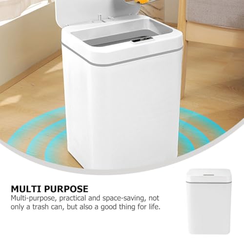 GALPADA Papeleira inteligente 16l con sensor automática blanca miniatura 3