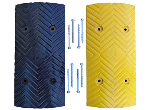 RSB-210MBY Geschwindigkeits-Buckel Paar Schwarz und Gelb Mittelteile 50x25x3.5cm