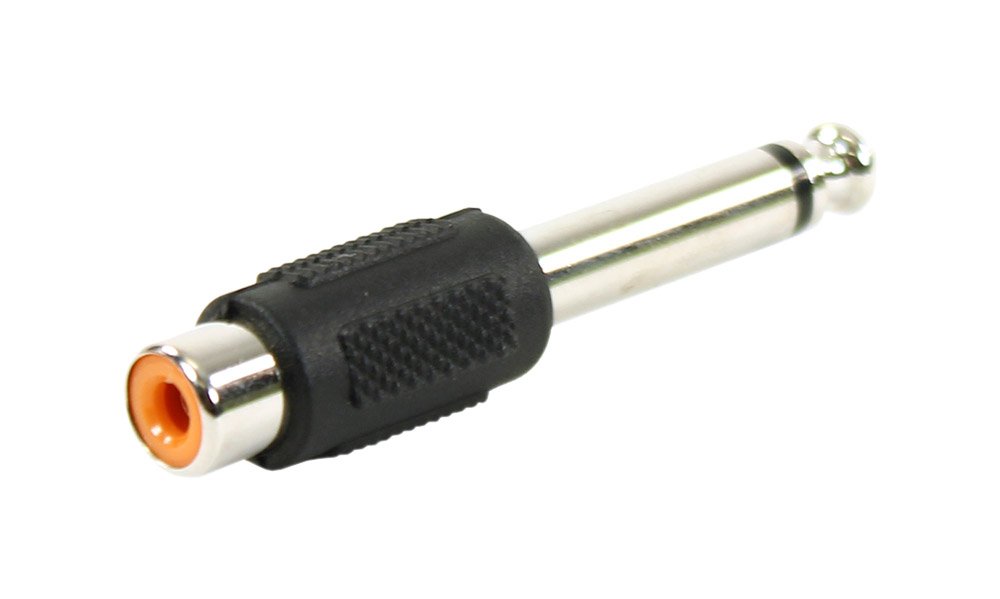 Plugger Mono Jack Male/RCA Female adapter black