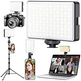 Portable Selfie Light for iPhone: 98 LED Rechargeable Phone Fill Lights, Ring Light for Camera Picture, Makeup Photo, Video Conferences, Laptop Use, Zoom Meetings, TikTok, Vlog Photography