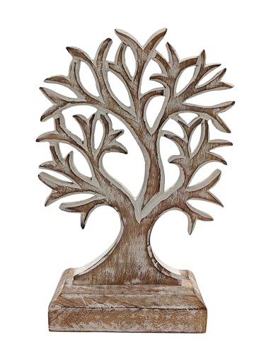 Escultura de Madera Árbol de la Vida para Decoración Hogar