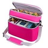 Picture of DDgro Storage Bag for Toniebox 2 Starter Set, Carrying Case for Tonies Characters, Audio Player Box, Charger & Headphone, Bag Only (Rosy Pink, Large)