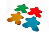 La taille estimée des sous-verres est de 10 cm x 10 cm. L'ensemble comprend 4 pièces de sous-verres avec différents designs.