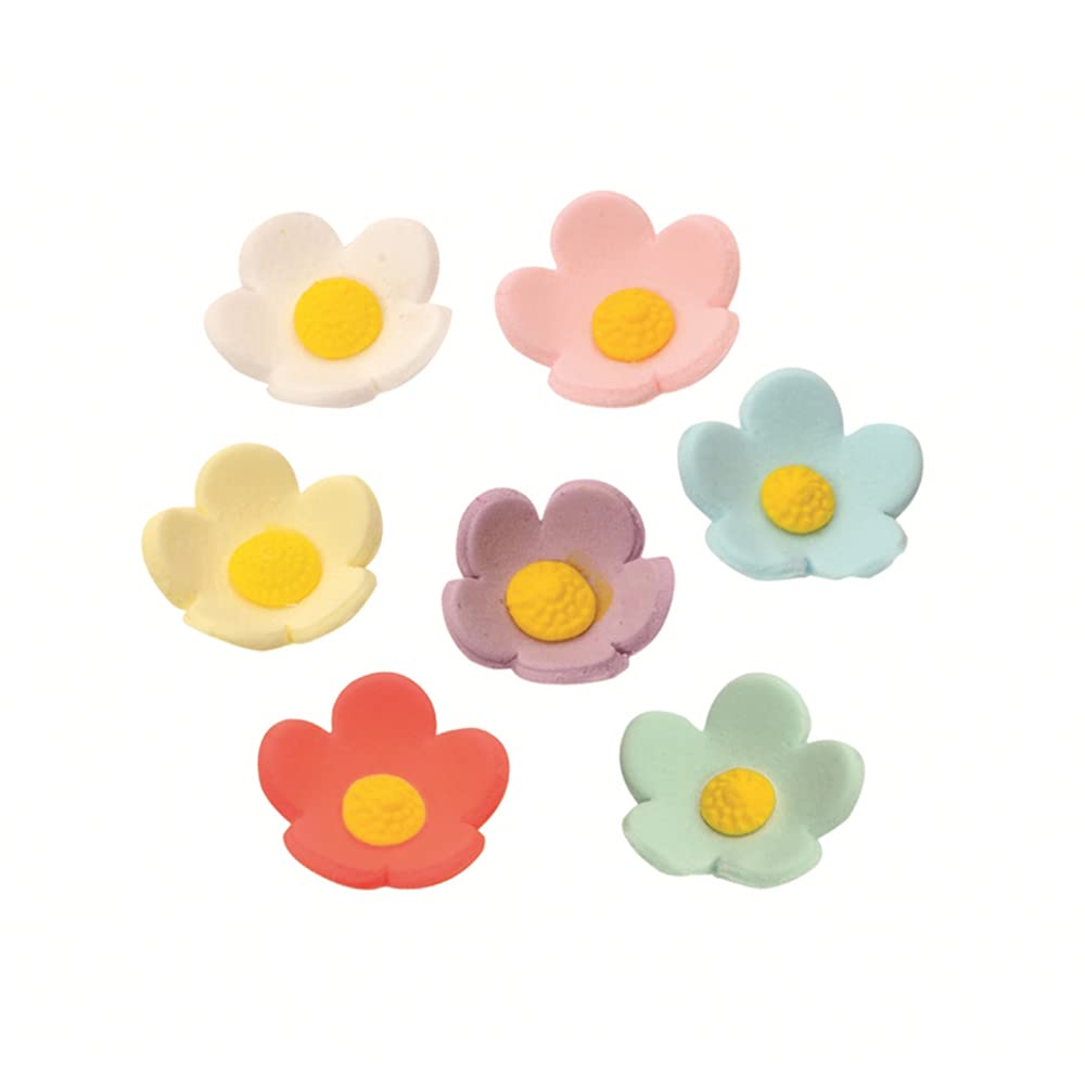 Decora 0500025 Paquet de 60 grandes fleurs de couleurs assorties
