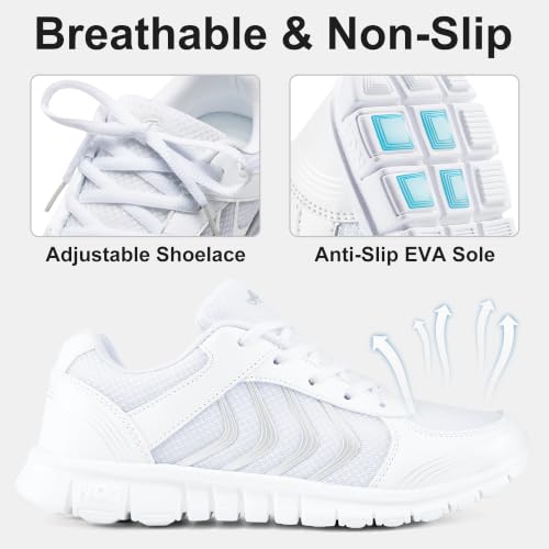Image of Alicegana Womens Comfortable Walking Shoes: Lightweight Breathable Womens Sneakers for Daily Walks - Non Slip Casual Tennis Shoes for Work Commuting