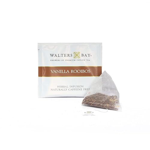 Miniatura 2 de Walters Bay Vanilla Rooibos, té de hierbas, sin cafeína, todo natural, bolsa piramidal, 15 unidades