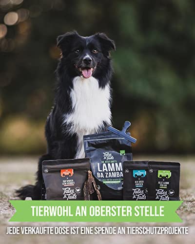 Tales & Tails Auf der PHIRSCH Nassfutter für Hunde | Mit 75% Hirsch als tierische Proteinquelle | Monoprotein | Nur 6 Zutaten | Hohe Akzeptanz & Verträglichkeit | 1x 400g