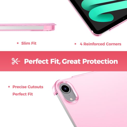 Image of ProCase Smart Case for iPad mini 7 A17 Pro 2024 /Mini 6 2021 8.3 inch -Peonypink
