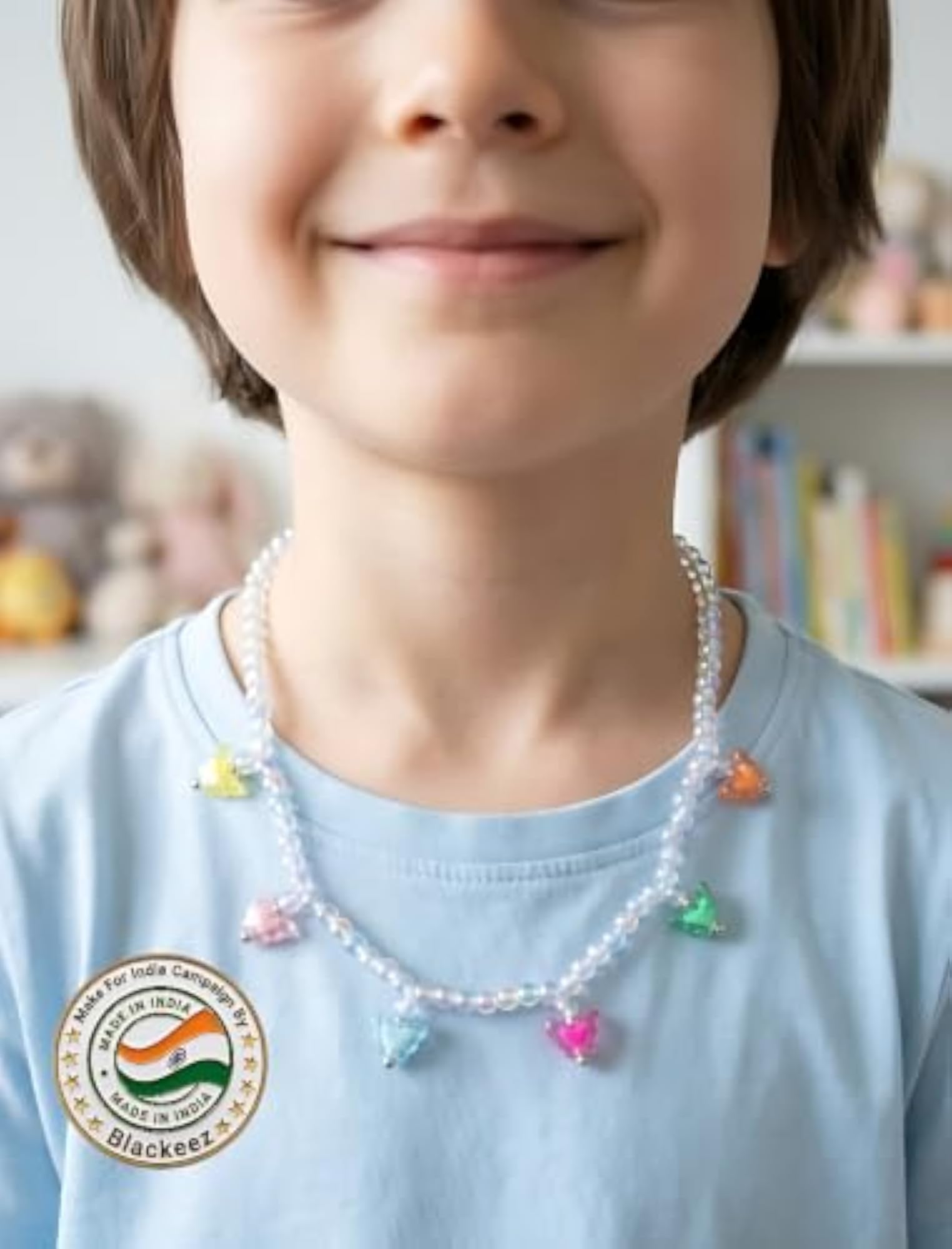Stylish Adjustable Multicolour Acrylic Butterfly Charms Necklace