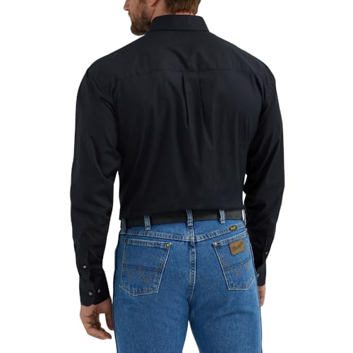 Wrangler George Strait Solid Black Button Down Shirt2