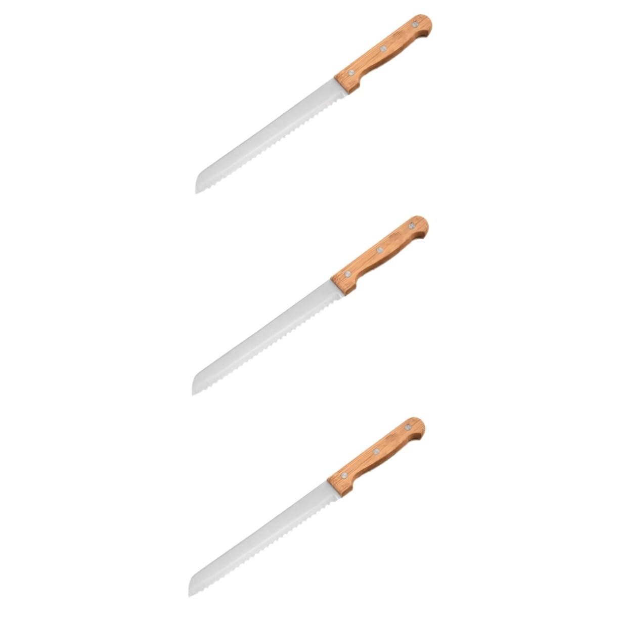 SOLUSTRE 3pcs Stainless Steel Cake Slicer and Bread Slicer Multi-purpose Cutter for Baking Easy to Clean and Store