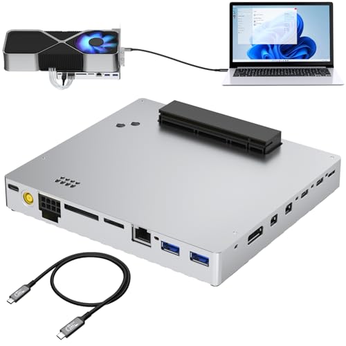 Dock eGPU PCIe 3.0 de 24Gbps para tarjeta gráfica externa en portátiles Thunderbolt y USB4