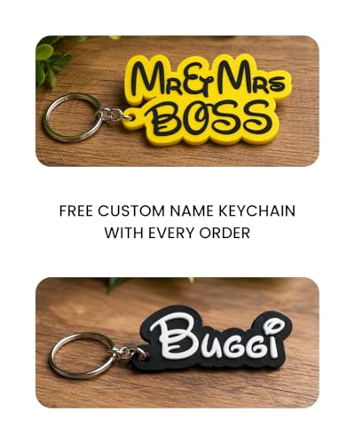 Image of Customized 3D Couple Statue from Photo | Wedding Personalized Miniature Figurine + Free Name Keychain (White, 20 CM)