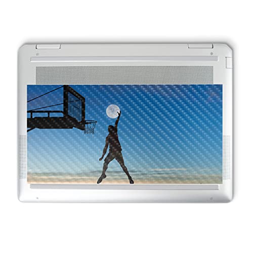 Image of MightySkins Carbon Fiber Skin Compatible with HP Spectre x360 14 inch (2022) Full Wrap Kit - Moon Dunk | Protective, Durable Textured Carbon Fiber Finish | Easy to Apply | Made in The USA
