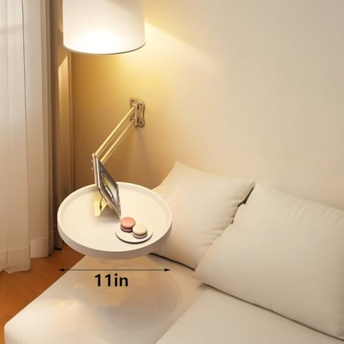 Table ronde pliante murale 28cm gain de place pour petit espace