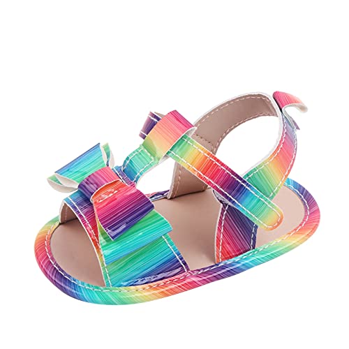 Infant Girls Single Shoes Bow Tie First Walkers Shoes Toddler Sandals Princess Shoes See Sandals Baby