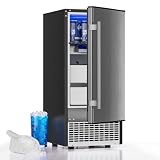 COTLIN 2-in-1 Under Counter Nugget Ice Maker with Beverage R...