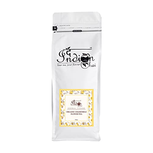 Image of The Indian Chai - Organic Chamomile Tea 1Kg | Bulk Pack | Promotes Relaxation & Supports Rest | Soothes Mind & Calming | Caffeine-Free, Whole Flower Buds | Herbal Infusion