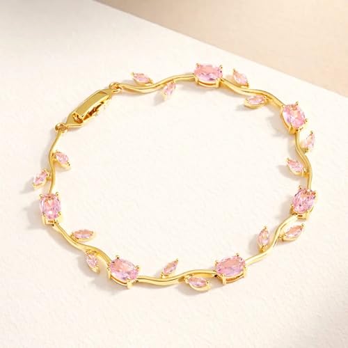 Image of SALVE Coquette Golden Tulip Bracelet for Women Stylish | Anti Tarnish Jewellery for Women, Hand Wristlet for Girls | Aesthetic Accessories for Girls, Valentine's Gift for Girlfriend