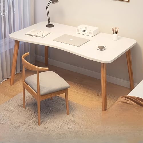Genérico Escritorio Grande en Forma de L para Juegos - Superficie de Madera Curvada con Bordes Redondeados, Almohadillas Antideslizantes, fácil Montaje para la Oficina en casa