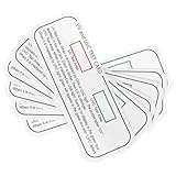 HAKIDZEL 6 Stück UV Testkarten UV Licht Teststreifen für Innenbereich UV testbereich Präzise Farbindikator UV strahlung Messen Kompakt Portable