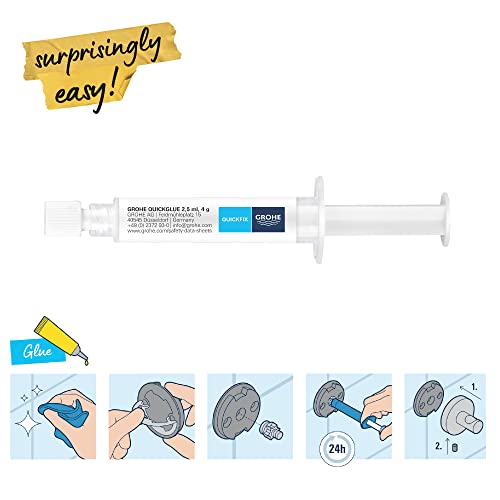 GROHE Kleber 1ST, für klebbare GROHE Bad Accessoires, Montage ohne bohren – Ansicht 3
