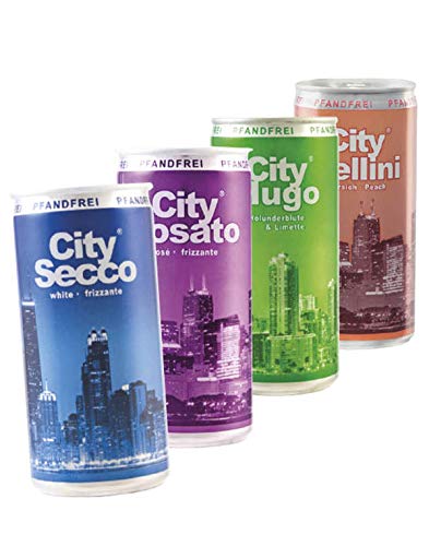 72 Dosen City gemisch Bellini,Hugo rose,Hugo und City Secco