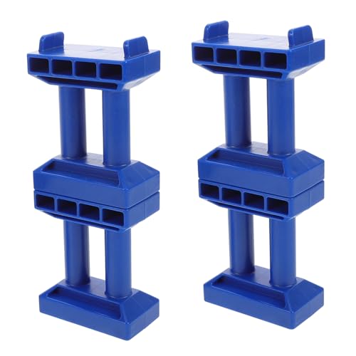 Abaodam Interactive Toy Train Track Set 6pcs Wooden Bridge Piers Bridge Arches Trestle Accessories for Boys and Girls