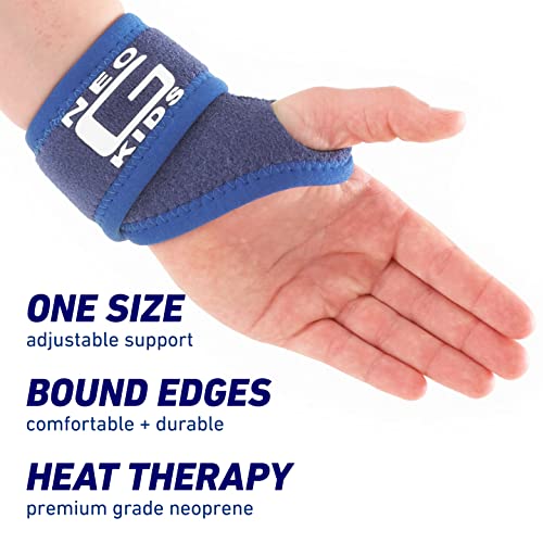 Neo-G Wrist Brace for Kids - Support for Arthritis & Joint Pain - Adjustable Compression - Blue