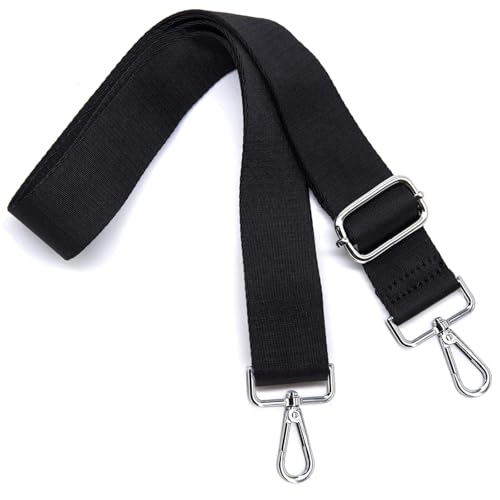 Image of S&loyoe Thickened Solid Color Purse Straps Replacement Crossbody Bag Strap Adjustable Wide Guitar Straps for Handbags 1.5inch