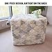 PA-DABAOO Small Dog/Cat Dog Crate Cover,Warmth Dog Crate Cover for Winter,Indoor Pet Kennel Warm Covers,with Roll-Up Door & Window, Animal Cage Protector,Sleep Soundly All Night,Beige