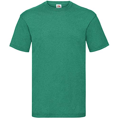 Image of Fruit of the Loom Valueweight T-Shirt - Short Sleeve Crew Neck, Retro Heather Green, Size S