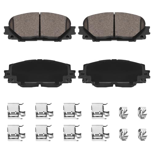 Image of D1184 Front Ceramic Brake Pads Kit Fit For Scion iQ 2013, For Toyota Prius C 2012-2019, For Toyota Yaris 2007-2018
