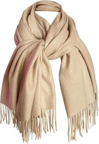 Rodaruus Women's Scarf Solid Color Shawl and Wrap. Super Soft Warm Long Large Scarf Pashmina with Cashmere Feel