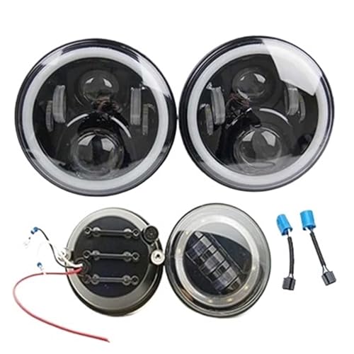 Phare ensemble Hummer H2 LED antibrouillard pare-chocs halo DRL noir