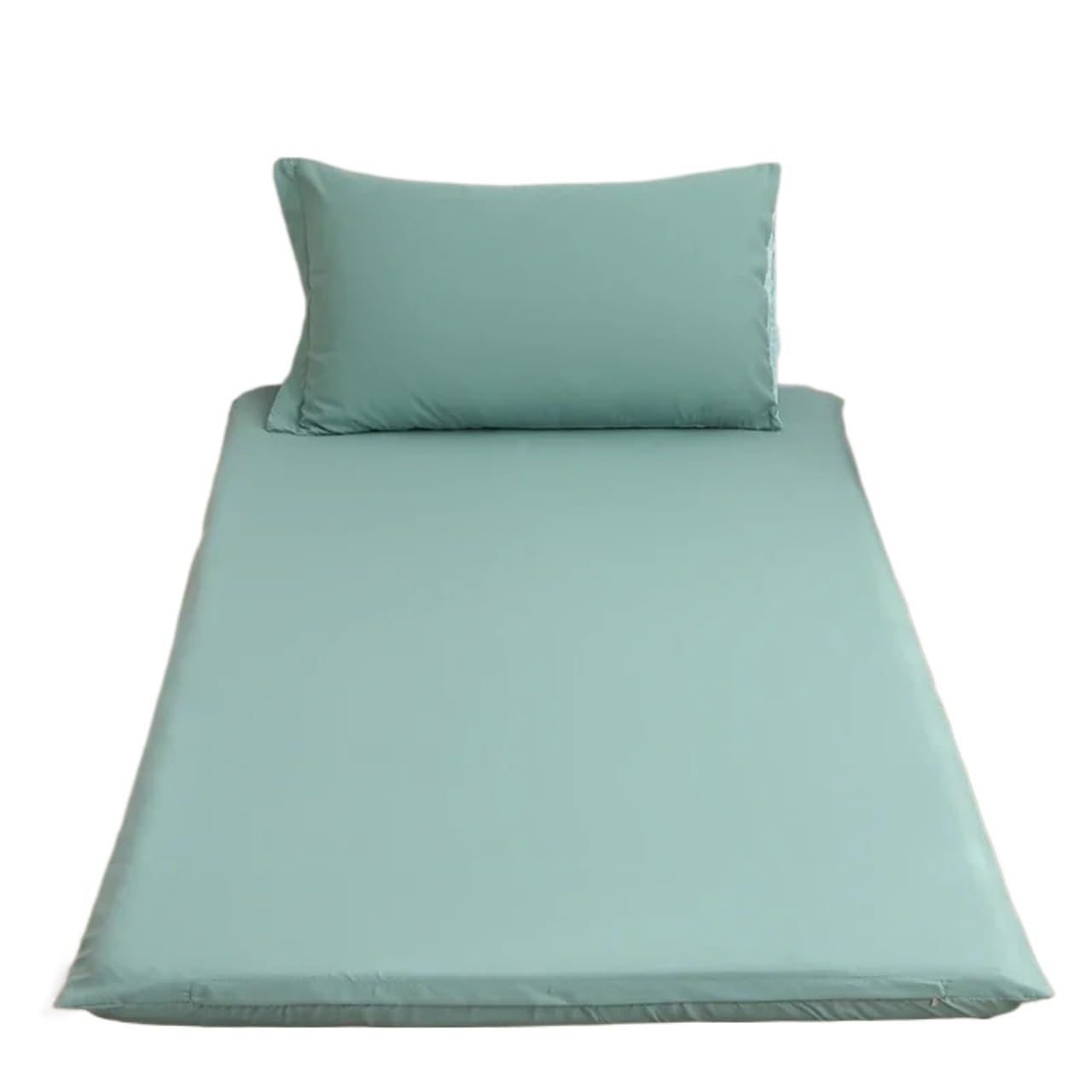 ZIHDKE 1pcs Fully Enclosed With Zipper Mattress Protector Cover Singlebed Sheet Protection Pad for Tatami(Green,90x200cm)