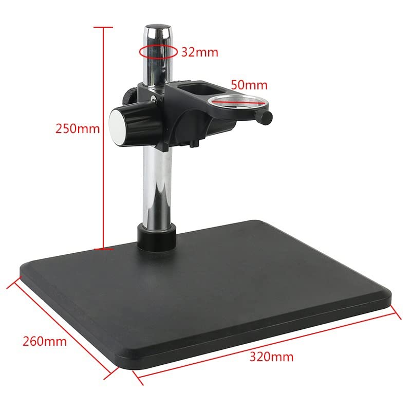 Microscope Adjustable 50mm Diameter Ring Focusing Holder 32mm Column Video Microscope