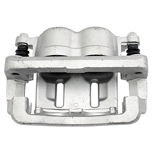 Image of TRQ Front Driver and Passenger Side Brake Caliper Set Caliper Brackets Hardware Compatible with 05-12 Ford F-250 Super Duty, 05-12 Ford F-350 Super Duty with Single Rear Wheels SRW