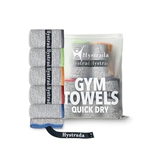 Microfiber Quick-Dry Workout Towels for Men & Women – Ultra Absorbent Gym Sweat, Sports & Tennis Towels for Fitness, Travel, Camping & Workout – 5-Pack, 16×30.5 Inch
