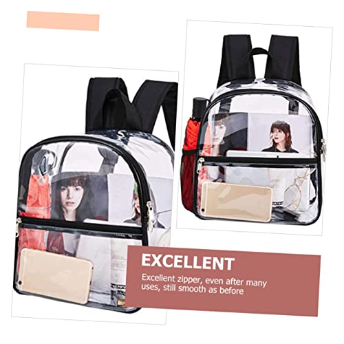 Mochila transparente impermeable y resistente de PVC para portátiles 7