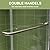 Comfystyle 44-48 in.W x70 in.H Semi-Frameless Sliding Shower Door,Sliding Shower Door with 1/4" (6mm) Clear SGCC Tempered Glass,Brushed Nickel Finish,Shower Doors can be Installed Left and Right