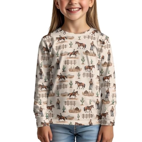 Image of Uourmeti Teens Girls Long Sleeve T Shirts Fall Outfits Boys Active Sportswear Running Tops