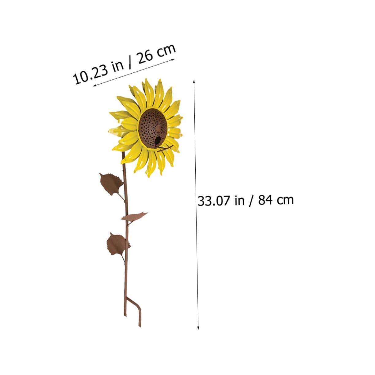 UPKOCH Metall Vogelfutterspender Sonnenblumenform Gartendeko Futterstation Zum Aufhängen Für Wildvögel Draußen