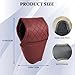 HQRNYP Leather Car Gear Shift Knob Cover, Stick Shift Cover, Anti-Slip Dust Waterproof Gear Shifter Stick Protector, Durable Car Accessories Shifter Lever Knob Protector for SUV Truck RV (Wine Red)