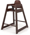 Foundations Highchair for Restaurants and Airbnbs, Durable, Easy to Clean, Neat Seat (Antique Cherry)