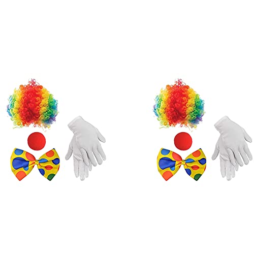 Peluca de payaso y complementos cómodos para evitar disfraces calurosos 2