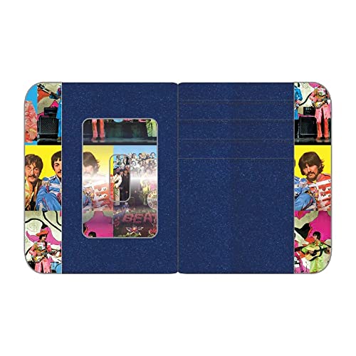 Loungefly The Beatles Sgt Peppers Lonely Hearts Club Band Portefeuille zippé, Multicolore, 2 volets - Les Beatles, Paul McCartney, John Lennon, RIngo Starr, George Harrison Loungefly The Beatles Sgt Peppers Lonely Hearts Club Band Portefeuille zippé, Multicolore, 2 volets – Image 4