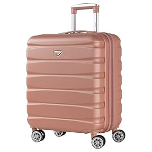 Flight Knight Lichtgewicht ABS-koffer met 8 wielen Handbagagekoffers Exacte en maximale grootte voor easyJet, British Airways, Jet2