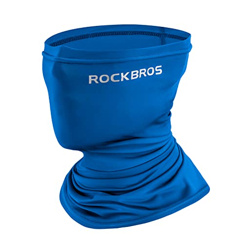 Image of ROCK BROS Cooling Neck Gaiter Sun UV Protection Face Mask UPF 50+ Breathable Bandana Headband Scarf Balaclava Headwear